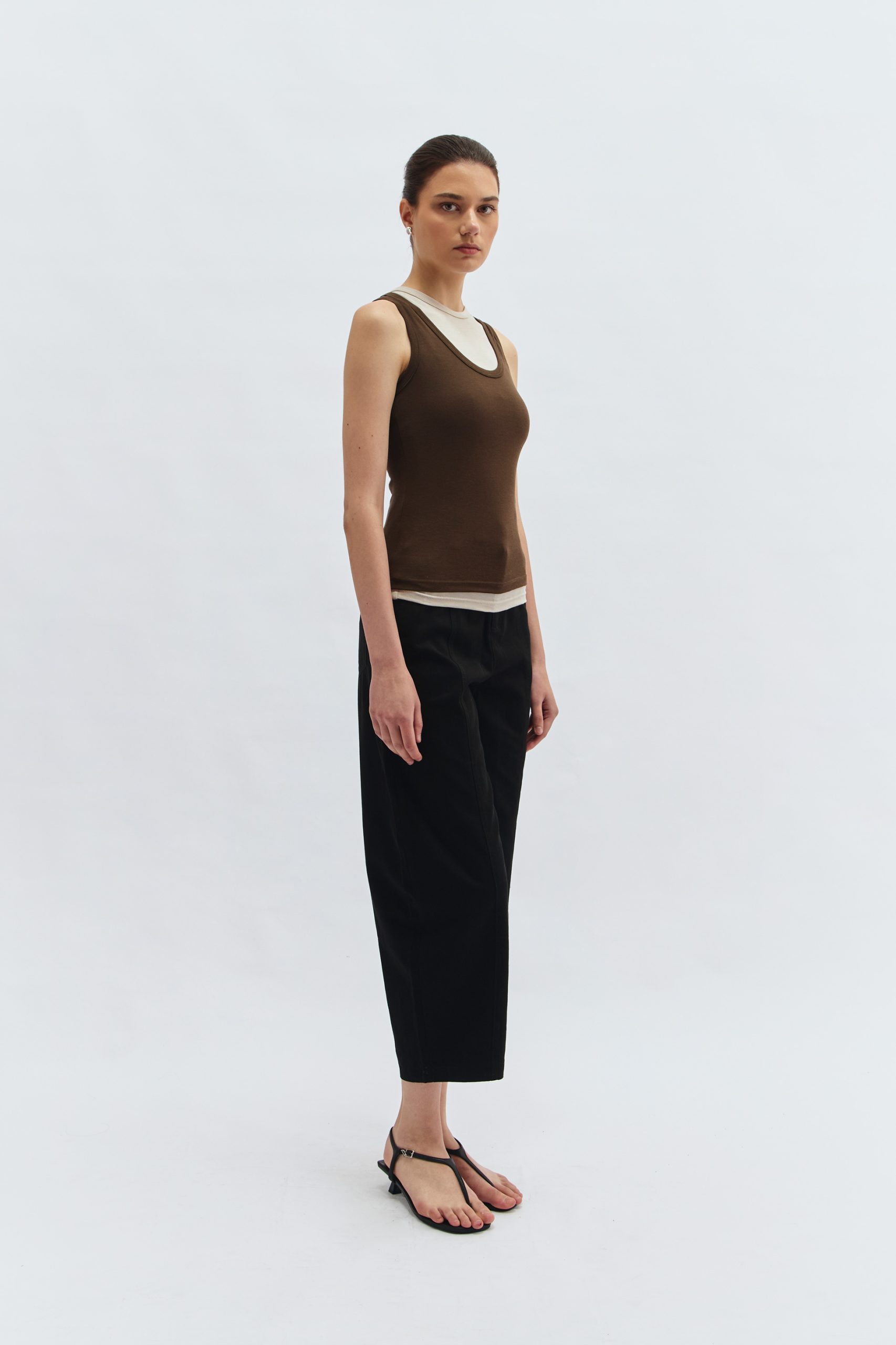 Double Decker Blouse in Brown