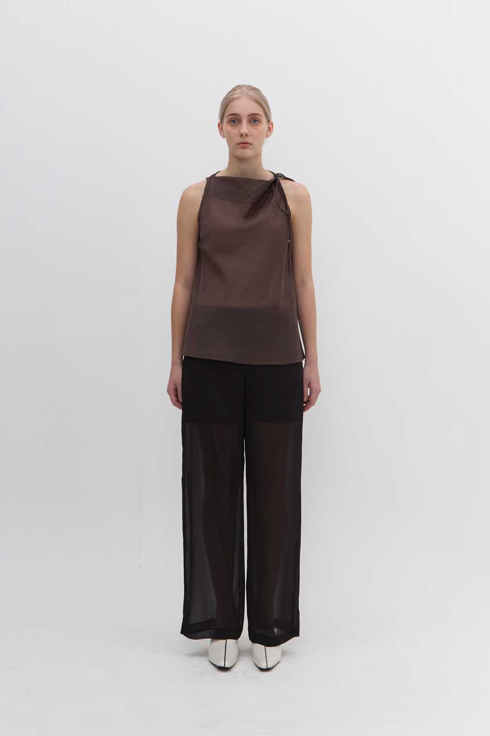 Anne Blouse In Brown - Image 2