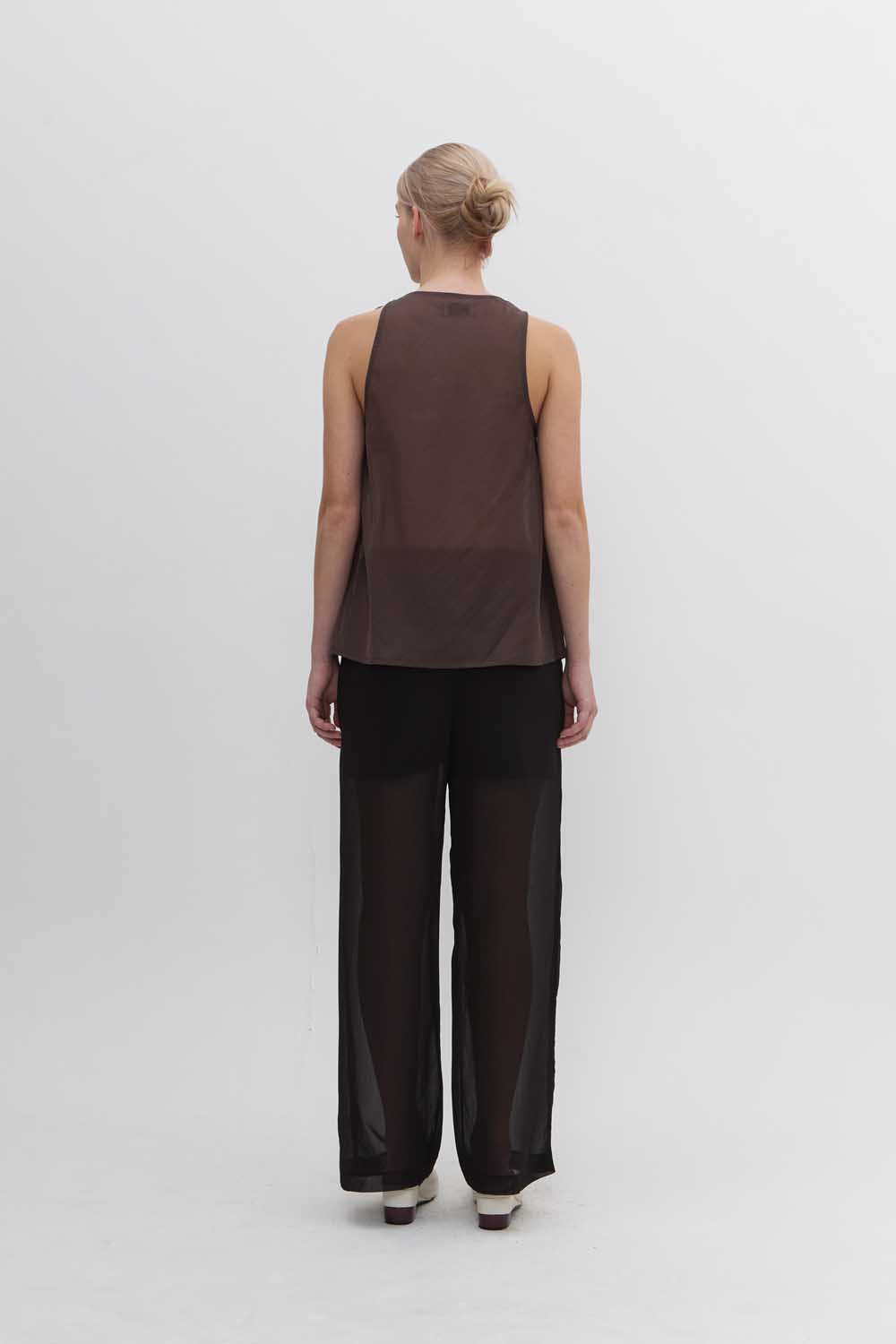 Anne Blouse In Brown - Image 3