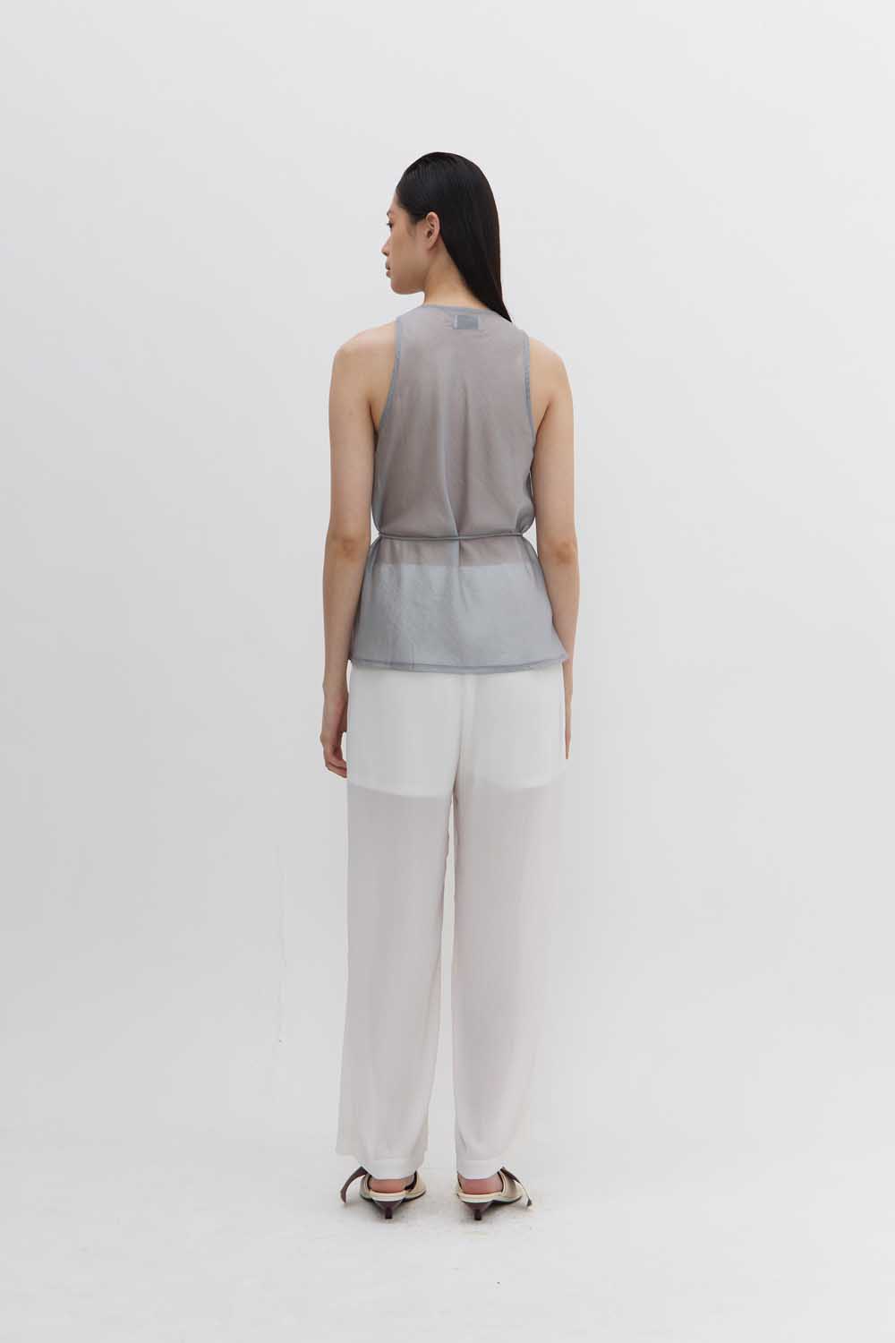 Anne Blouse In Grey - Image 2