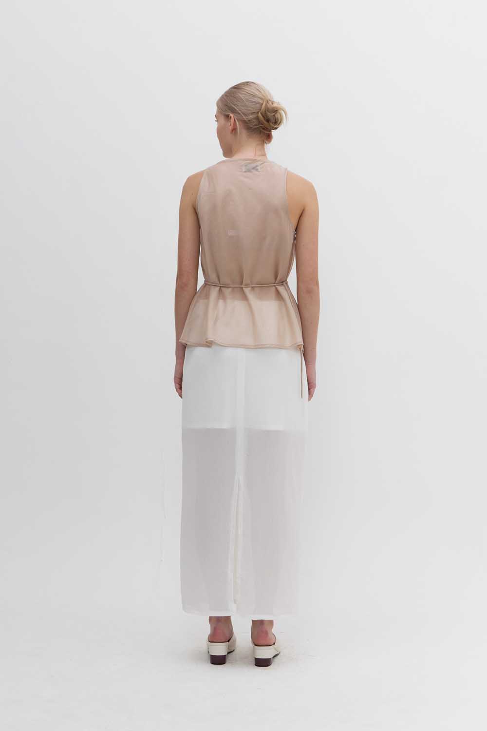 Anne Blouse In Nude - Image 2