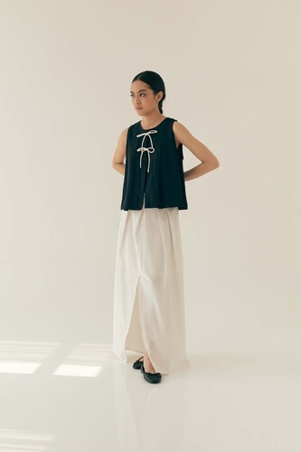 Bow Blouse in Black