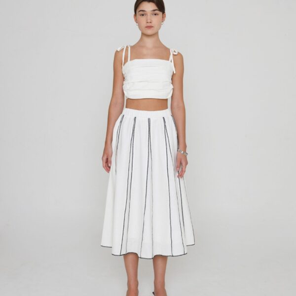 Cali Skirt In Broken White