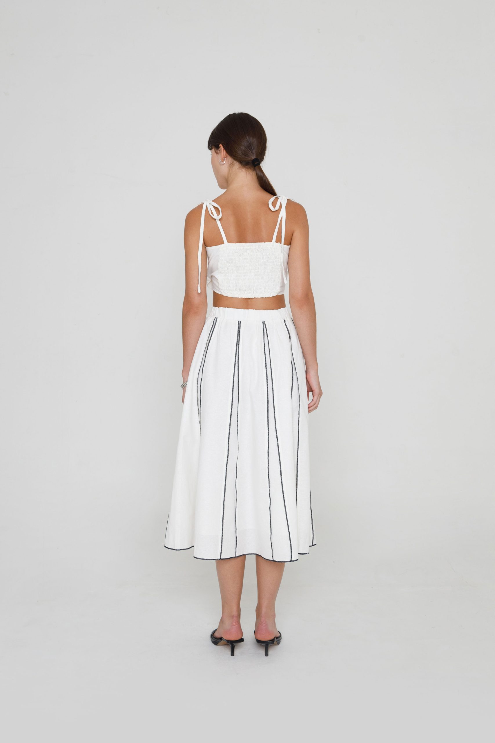 Cali Skirt In Broken White - Image 2
