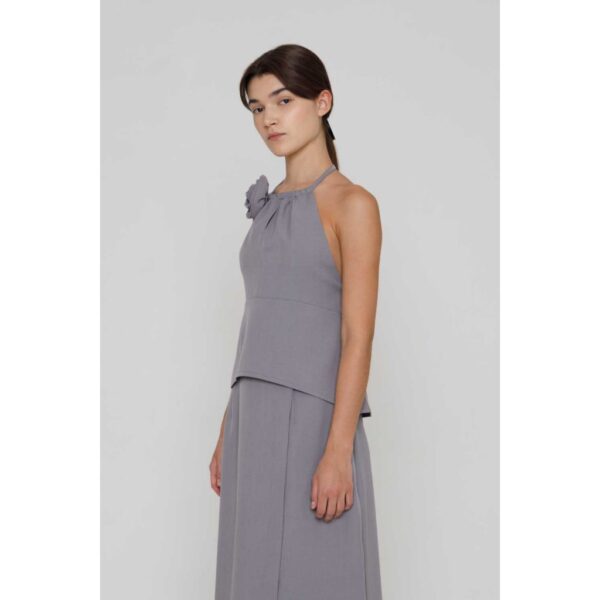 Calliope Top in Light Grey