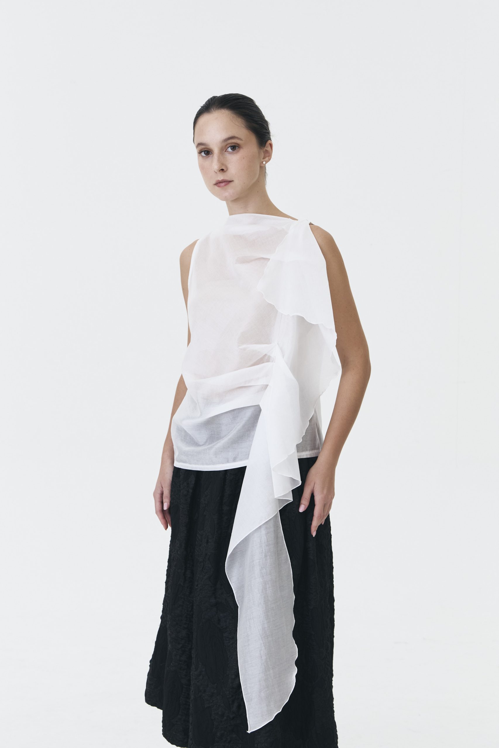 Cane Top in Broken White