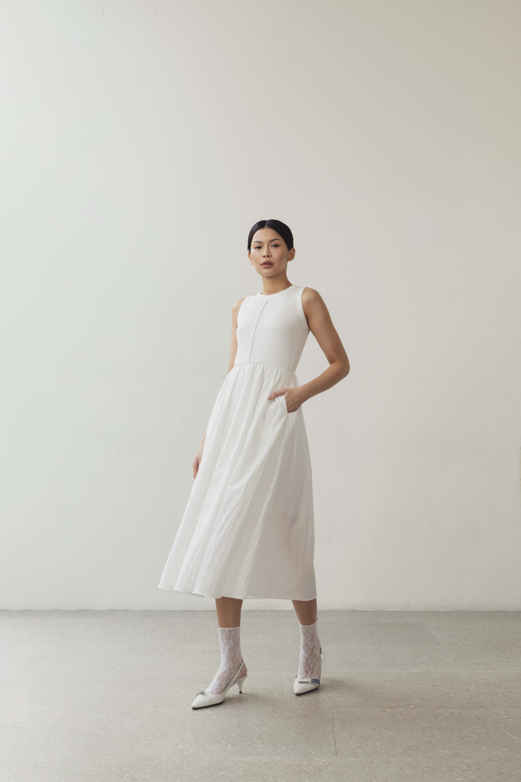 Cycle Dress In Broken White