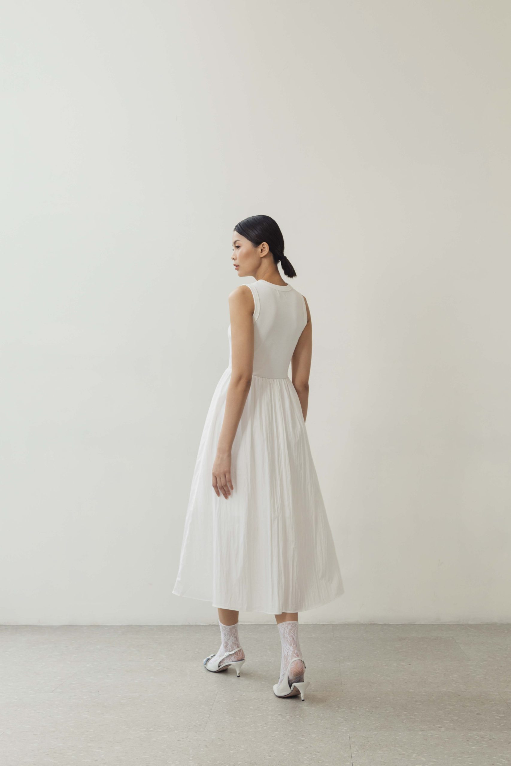 Cycle Dress In Broken White - Image 2