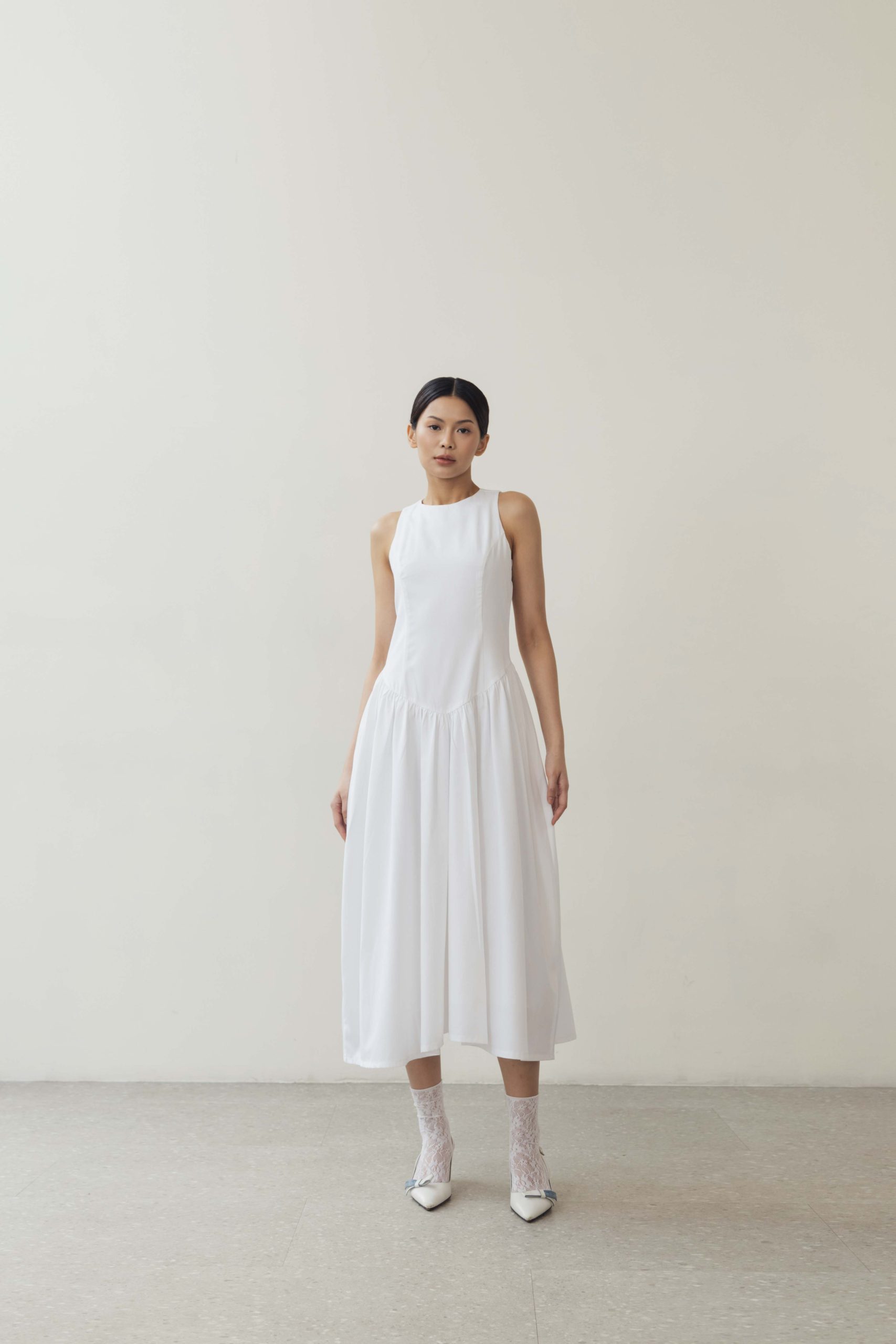 Cycle Dress In Broken White - Image 3