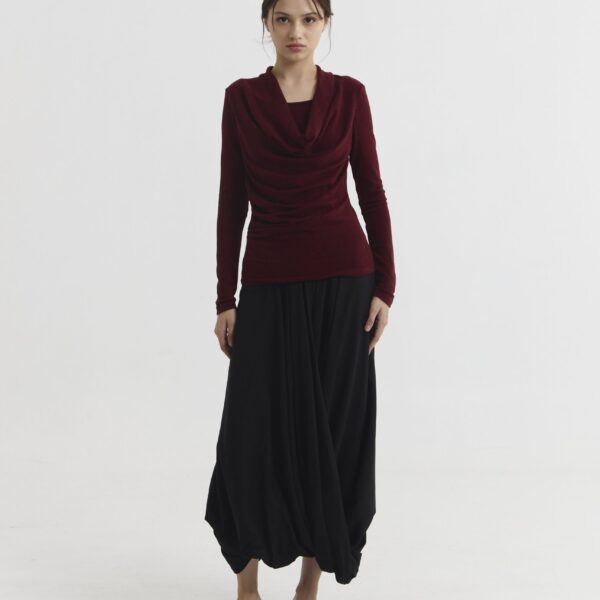 Elle Blouse in Maroon