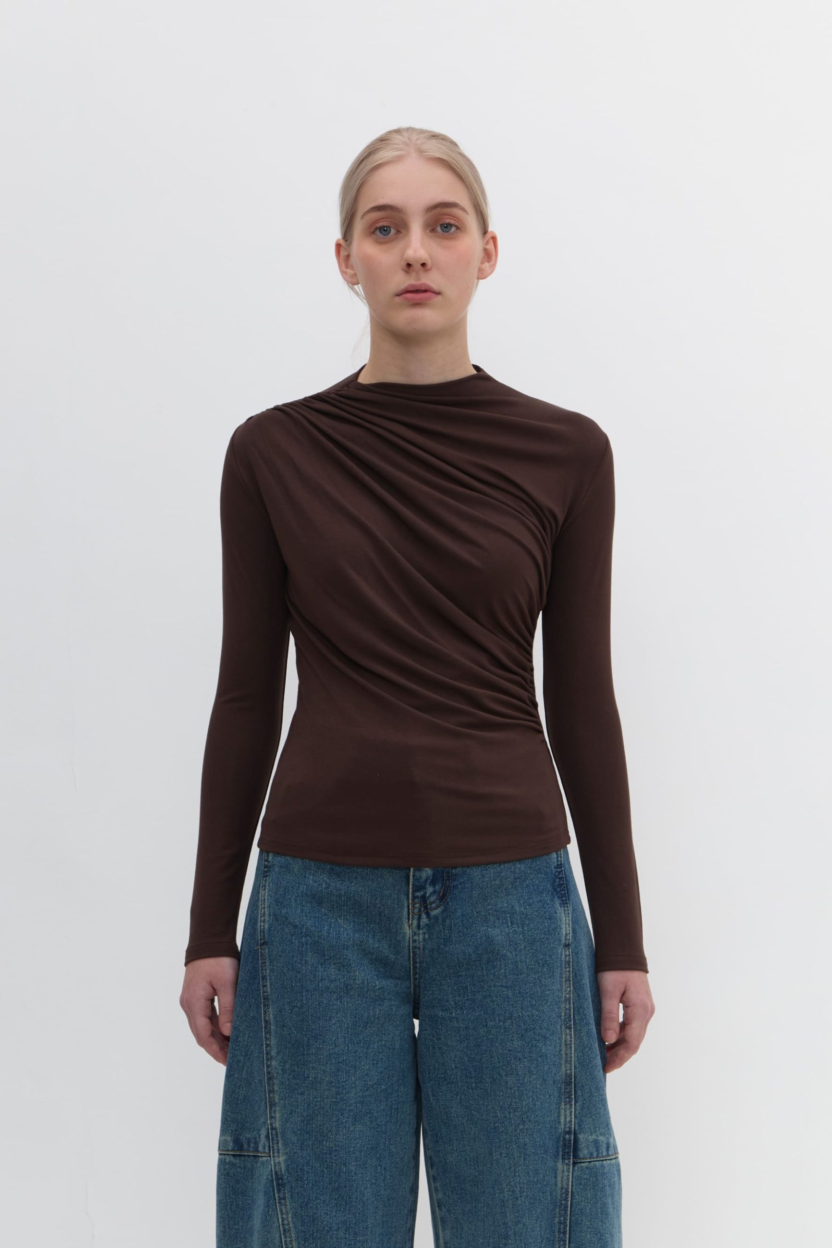Emillie Blouse in Coffee - Image 2