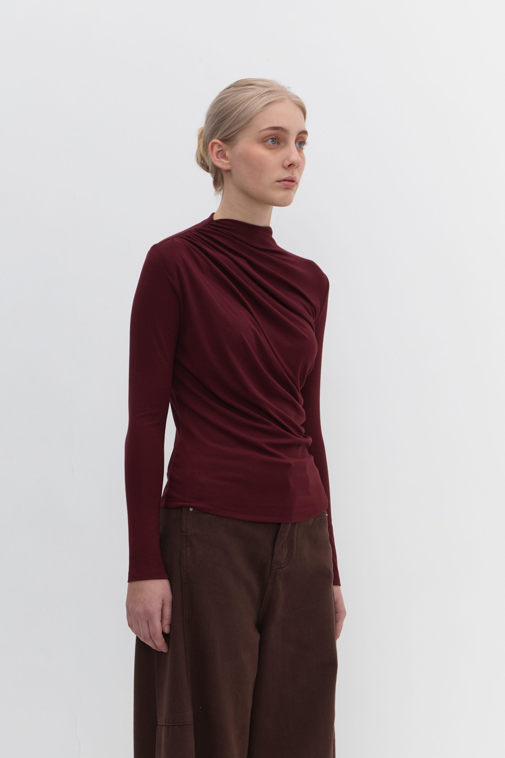 Emillie Blouse in Maroon