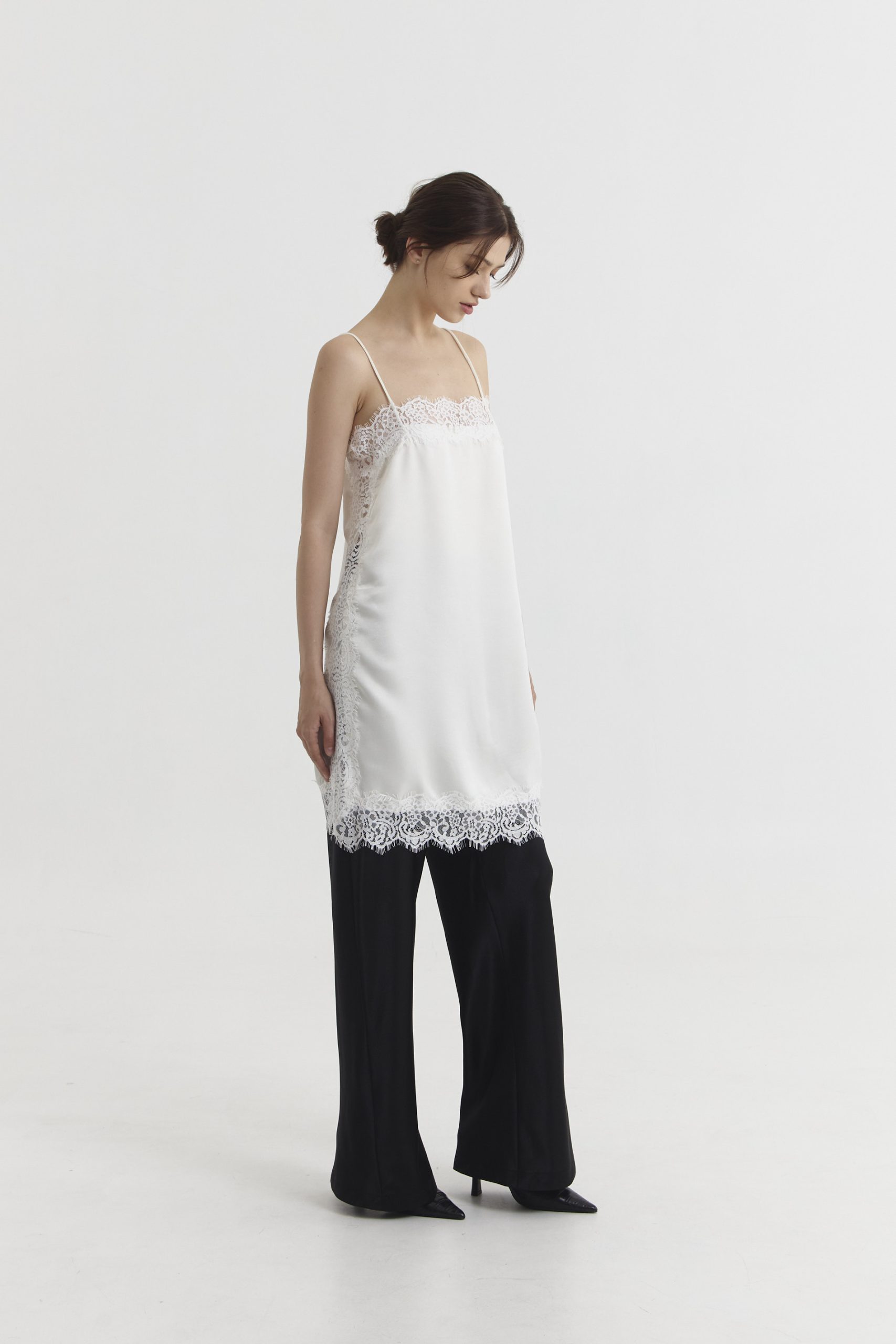 Glo Lace Tank in Broken White - Image 2