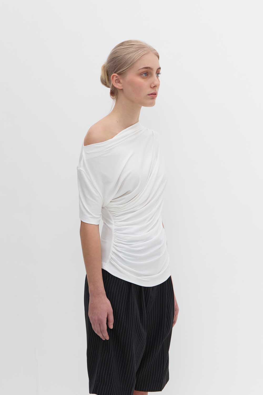Harper Blouse in Broken White