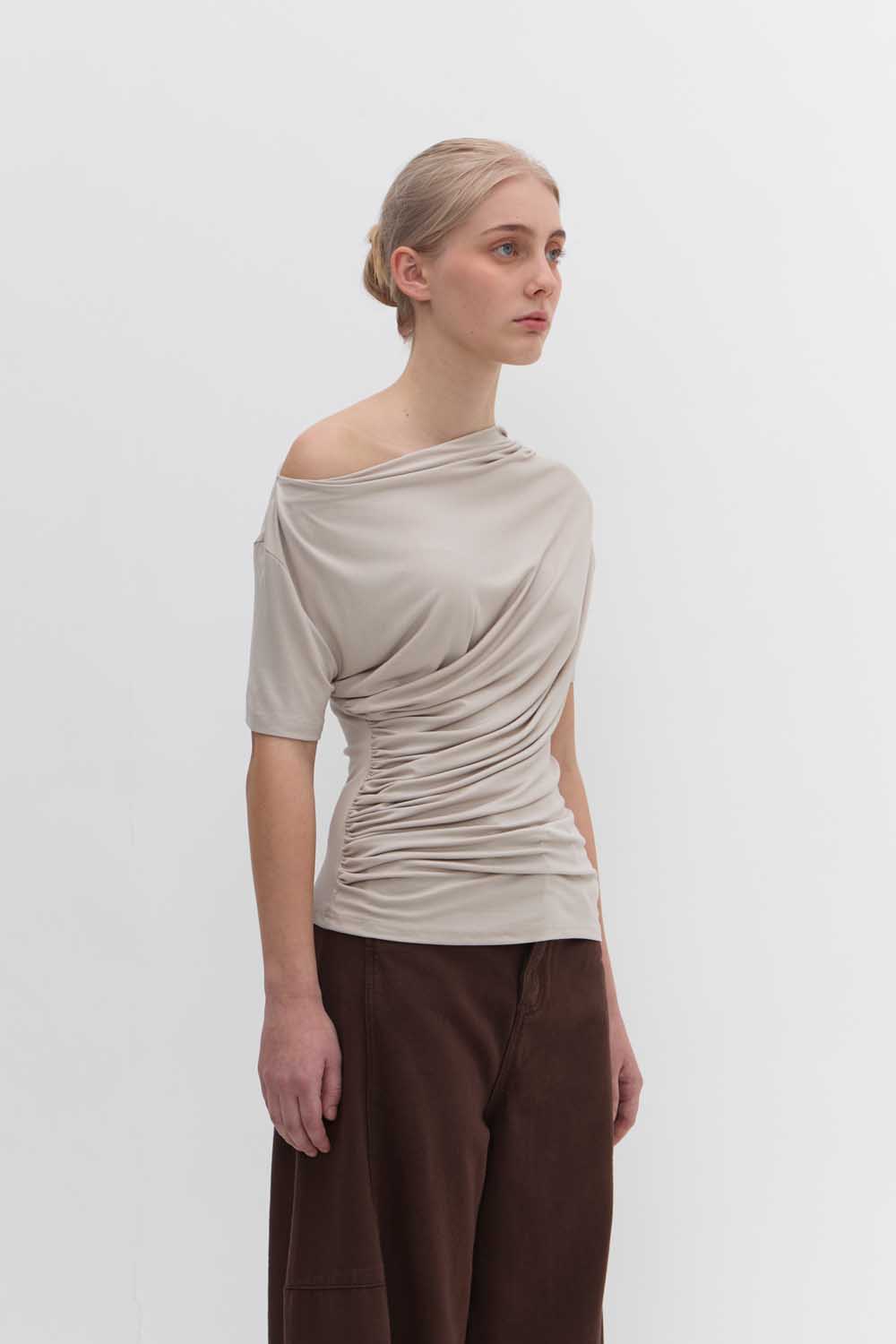 Harper Blouse in Cream - Image 2