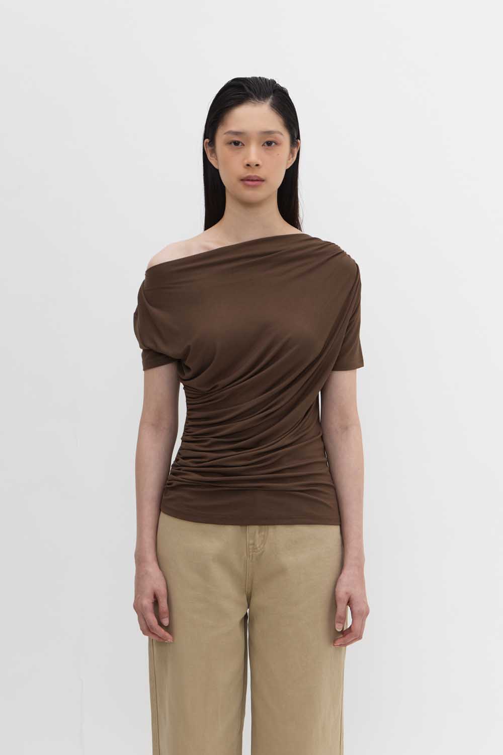 Harper Blouse in Olive - Image 2