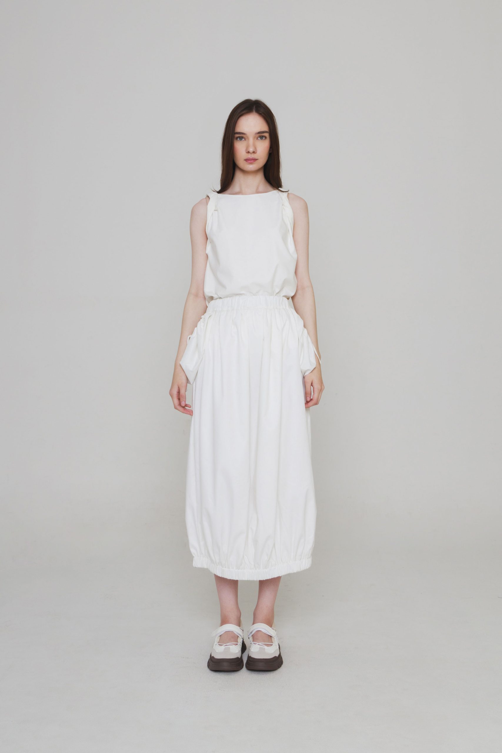 Joy Pocket Skirt In Broken White - Image 2