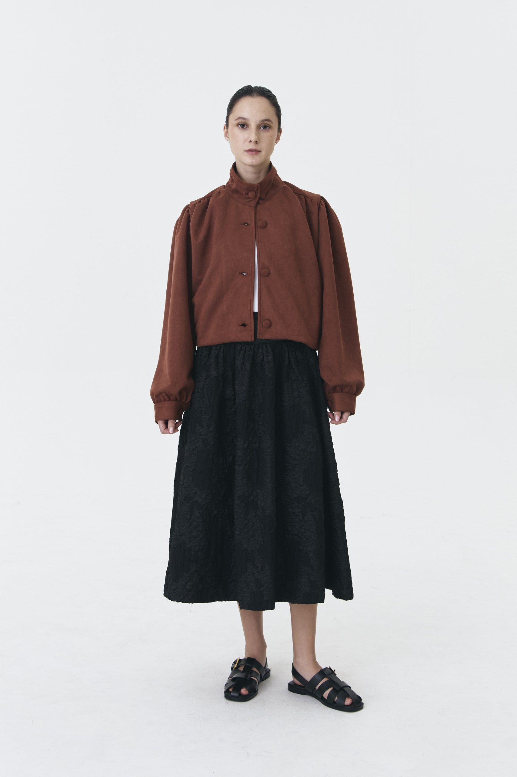 Phum Suede Jacket in Tan - Image 2