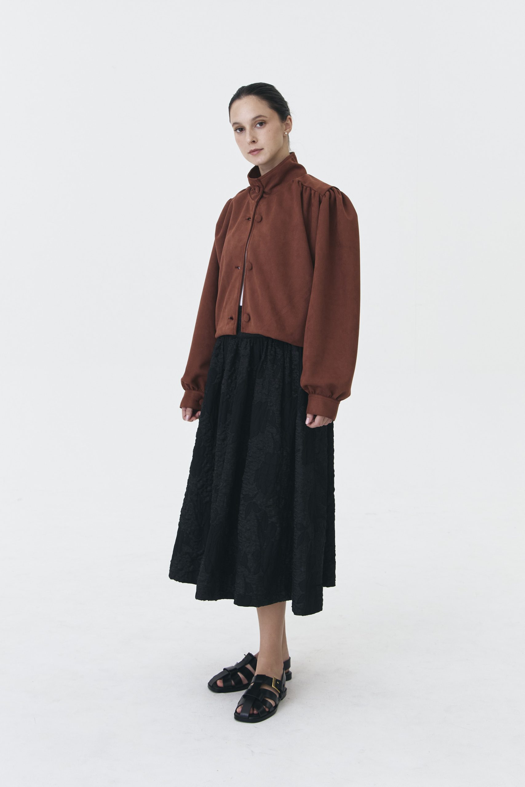 Phum Suede Jacket in Tan - Image 3