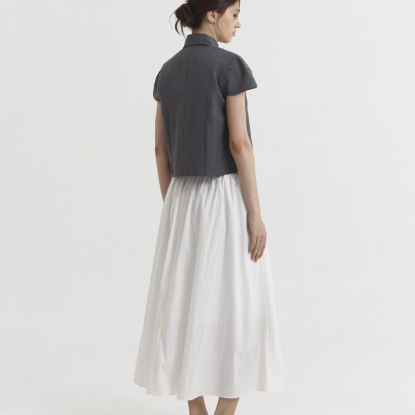 Pleated Skirt in Broken White
