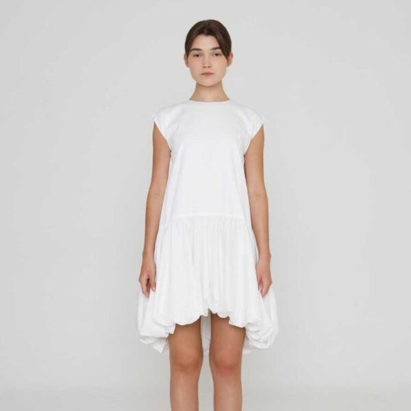 Rainey Dress in Broken White