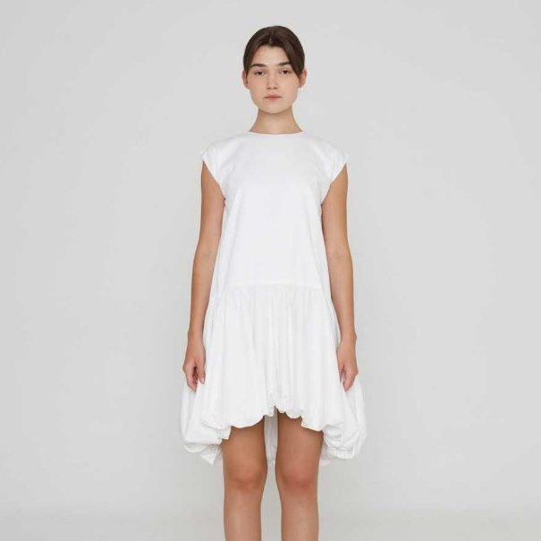Rainey Dress in Broken White