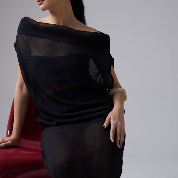 Sola Sheer Top in Black