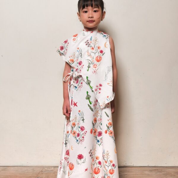 Aruna Dress Kids in Sekar Printed