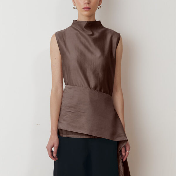 Glasse Blouse in Brown