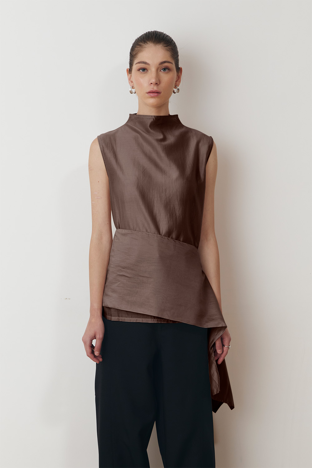 Glasse Blouse in Brown