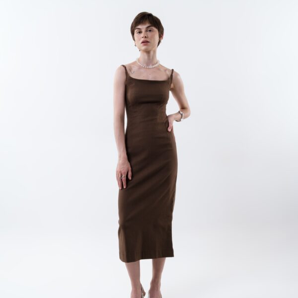 Solrae Dress in Brown