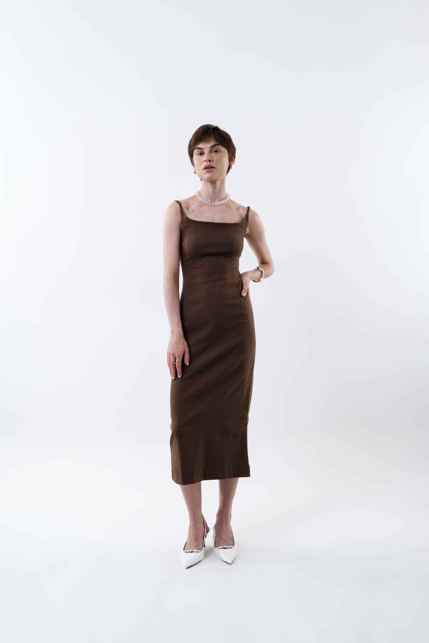 Solrae Dress in Brown