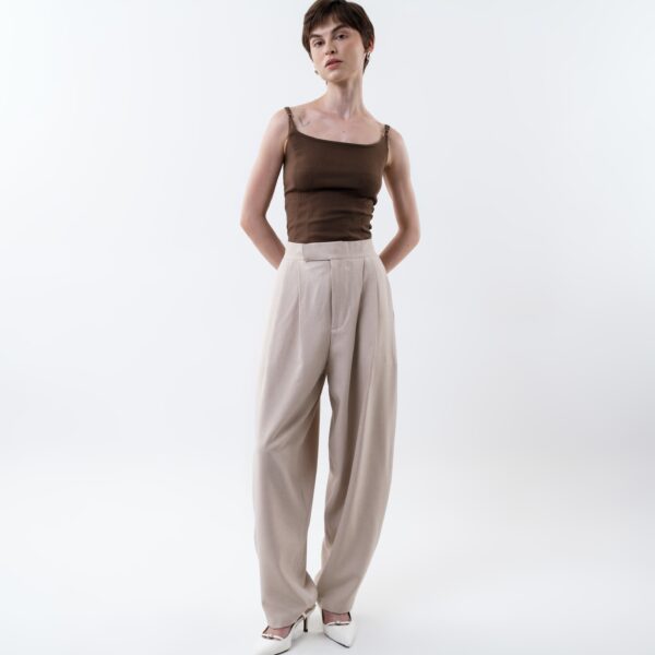 Abbei Pants in Beige