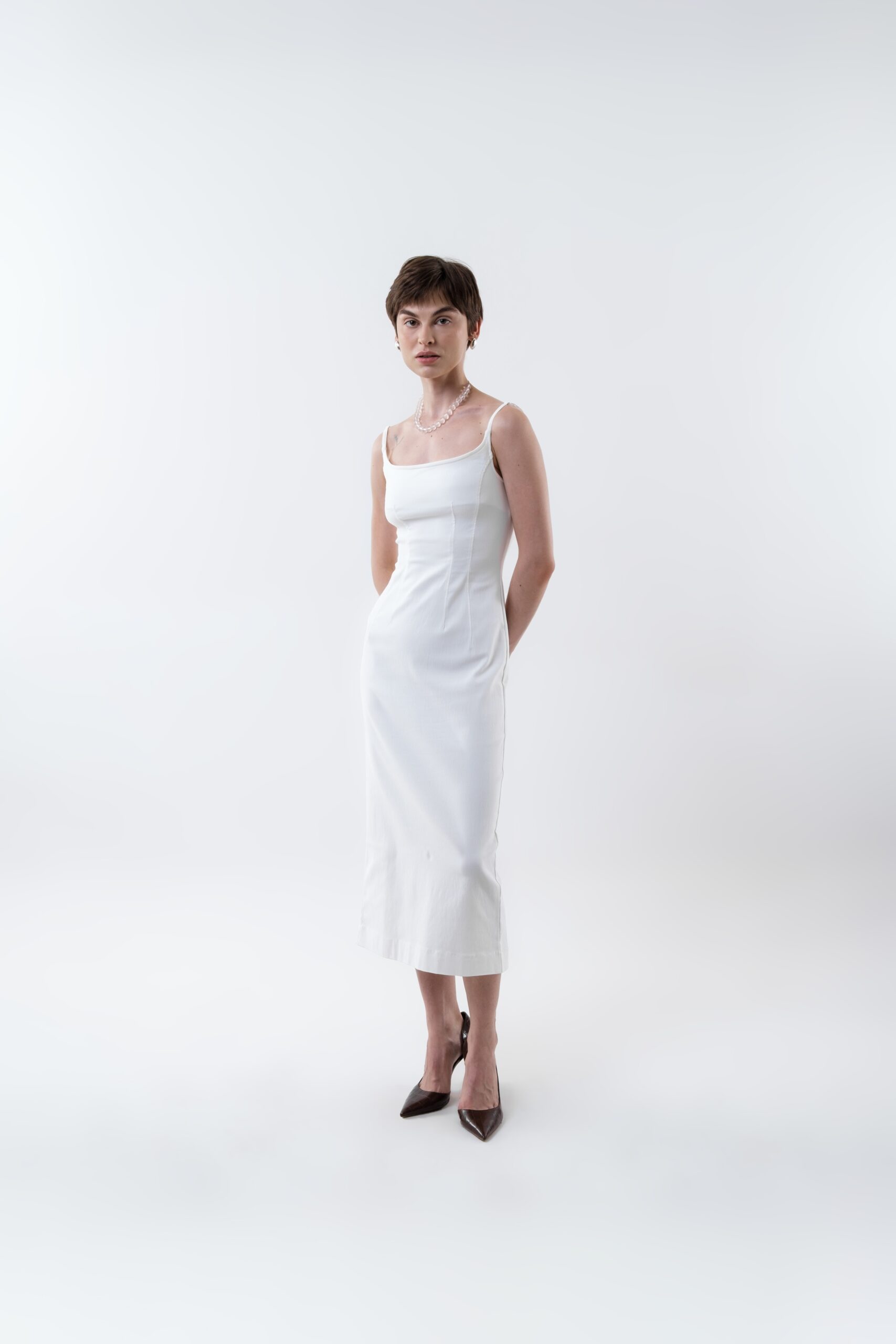Solrae Dress in Broken White - Image 3