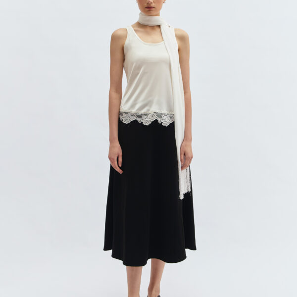 Moss Lace Tank in Ivory