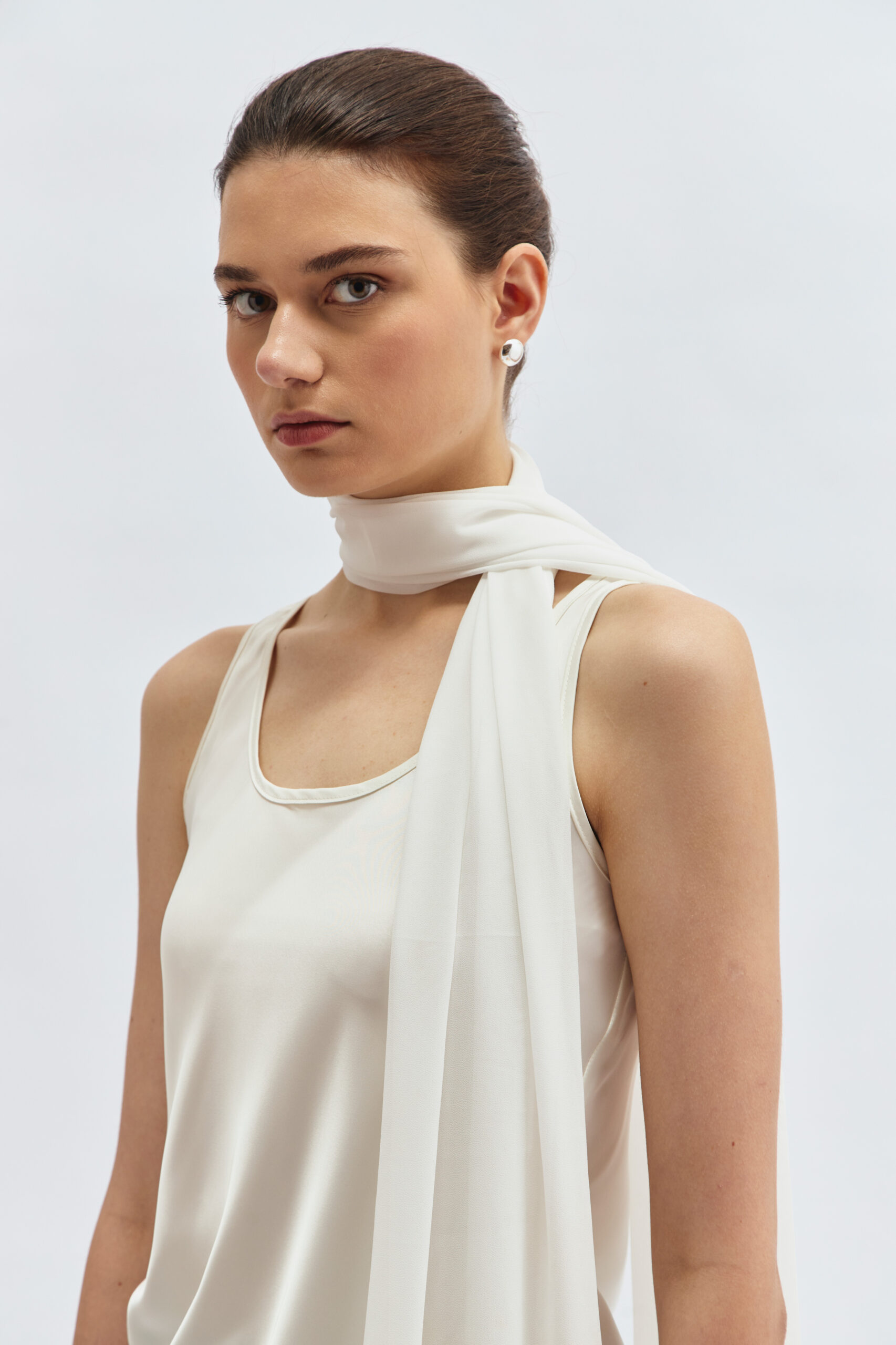 Moss Lace Tank in Ivory - Image 4