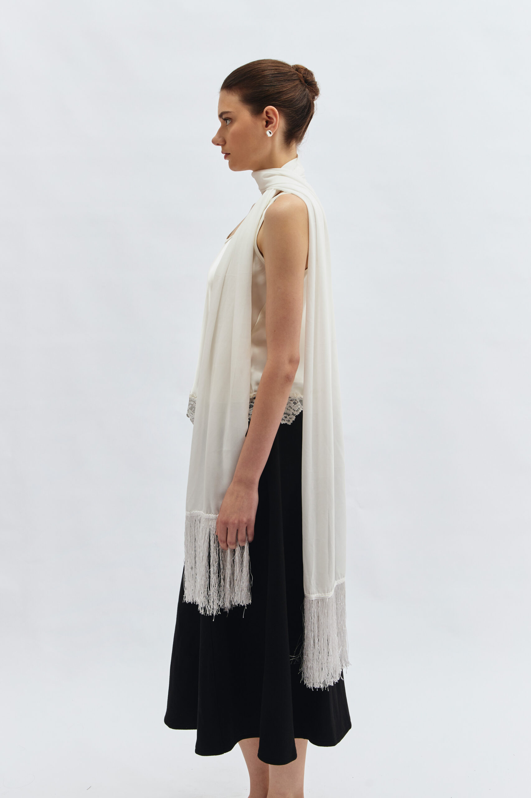 Moss Lace Tank in Ivory - Image 2