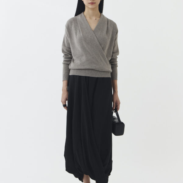 Hall Knit Blouse in Misty Grey