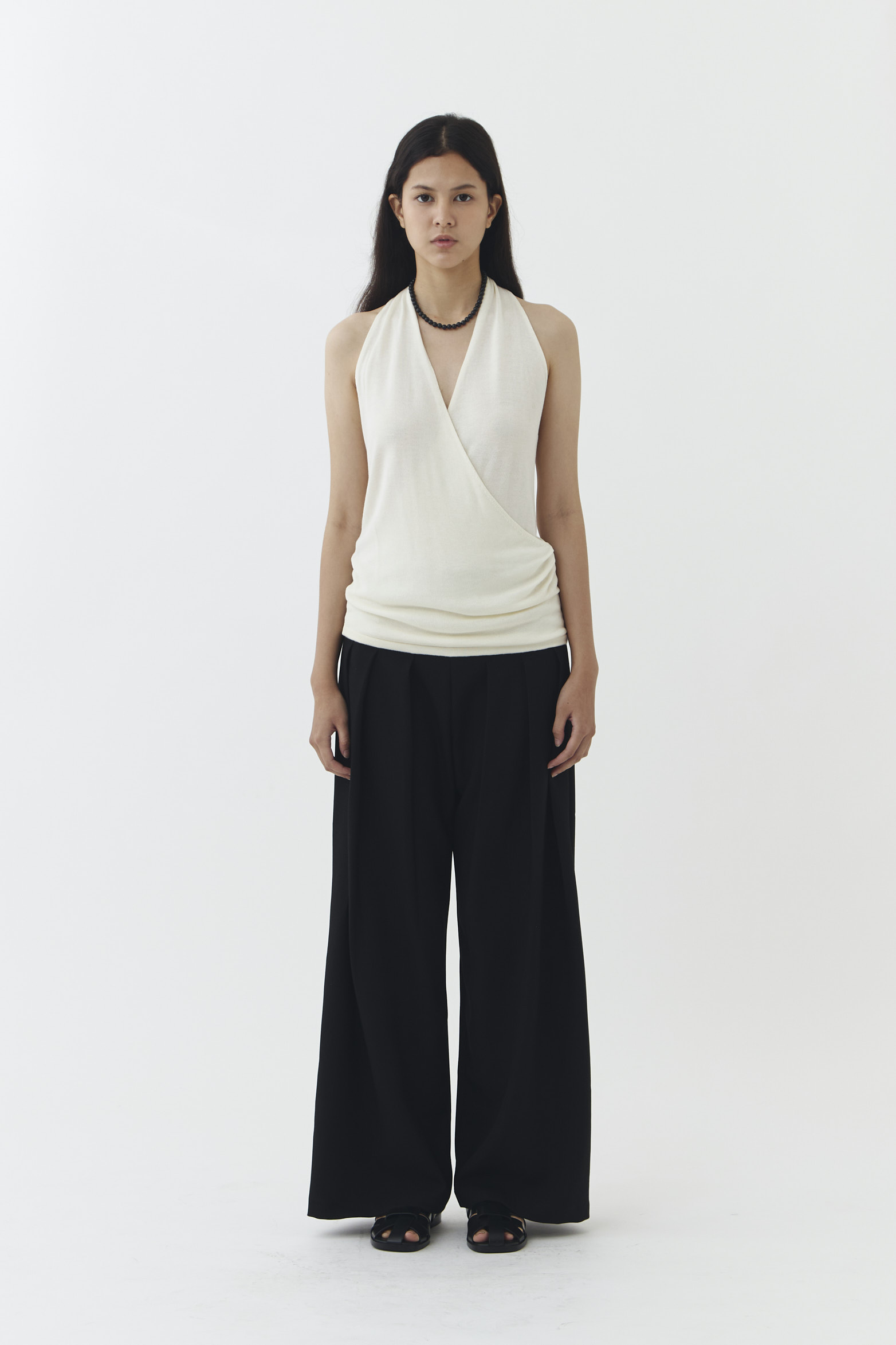 Kaia Knit Blouse in Ivory
