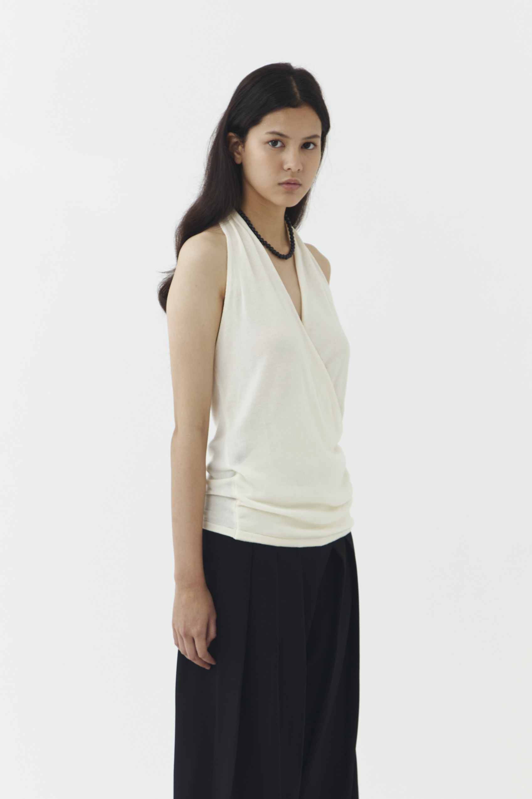 Kaia Knit Blouse in Ivory - Image 4