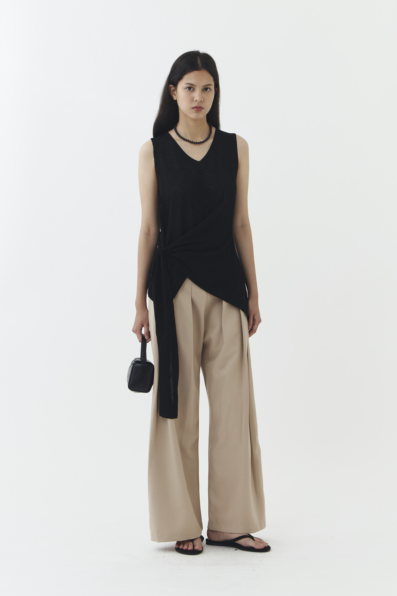 Rise Knit Blouse in Black - Image 4
