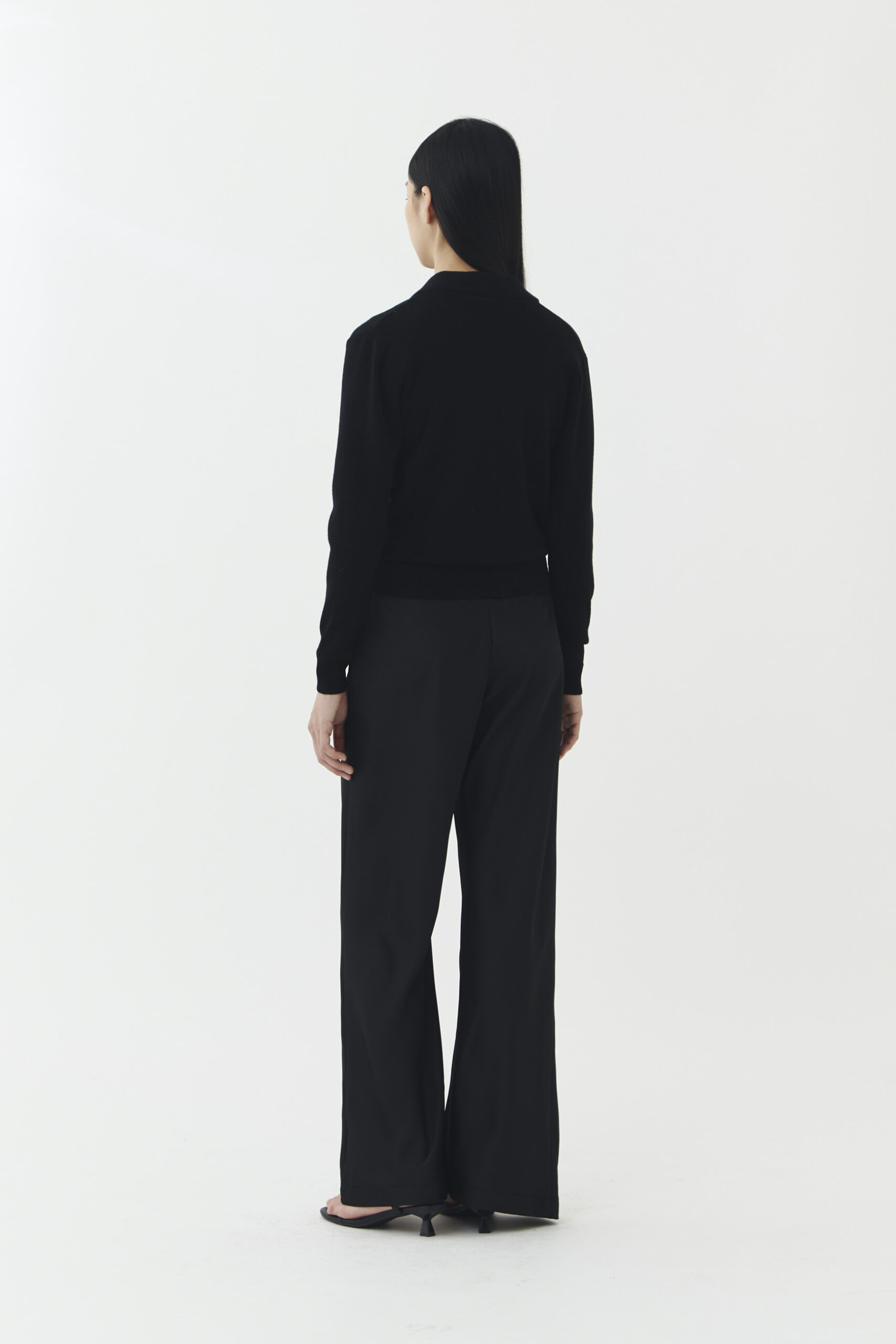 Hall Knit Blouse in Black - Image 3
