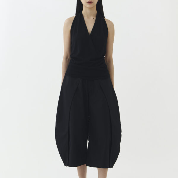 Kaia Knit Blouse in Black