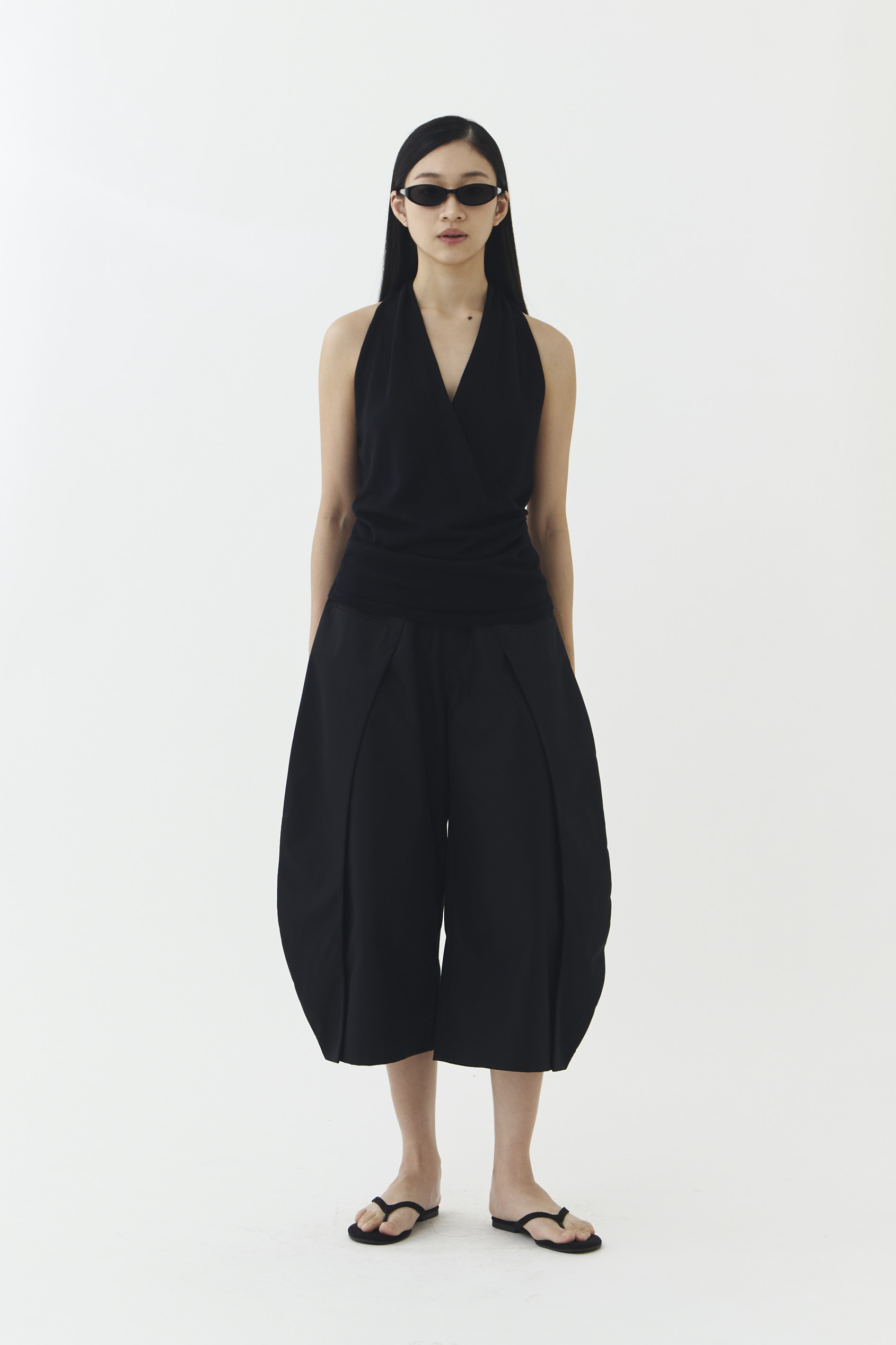 Kaia Knit Blouse in Black