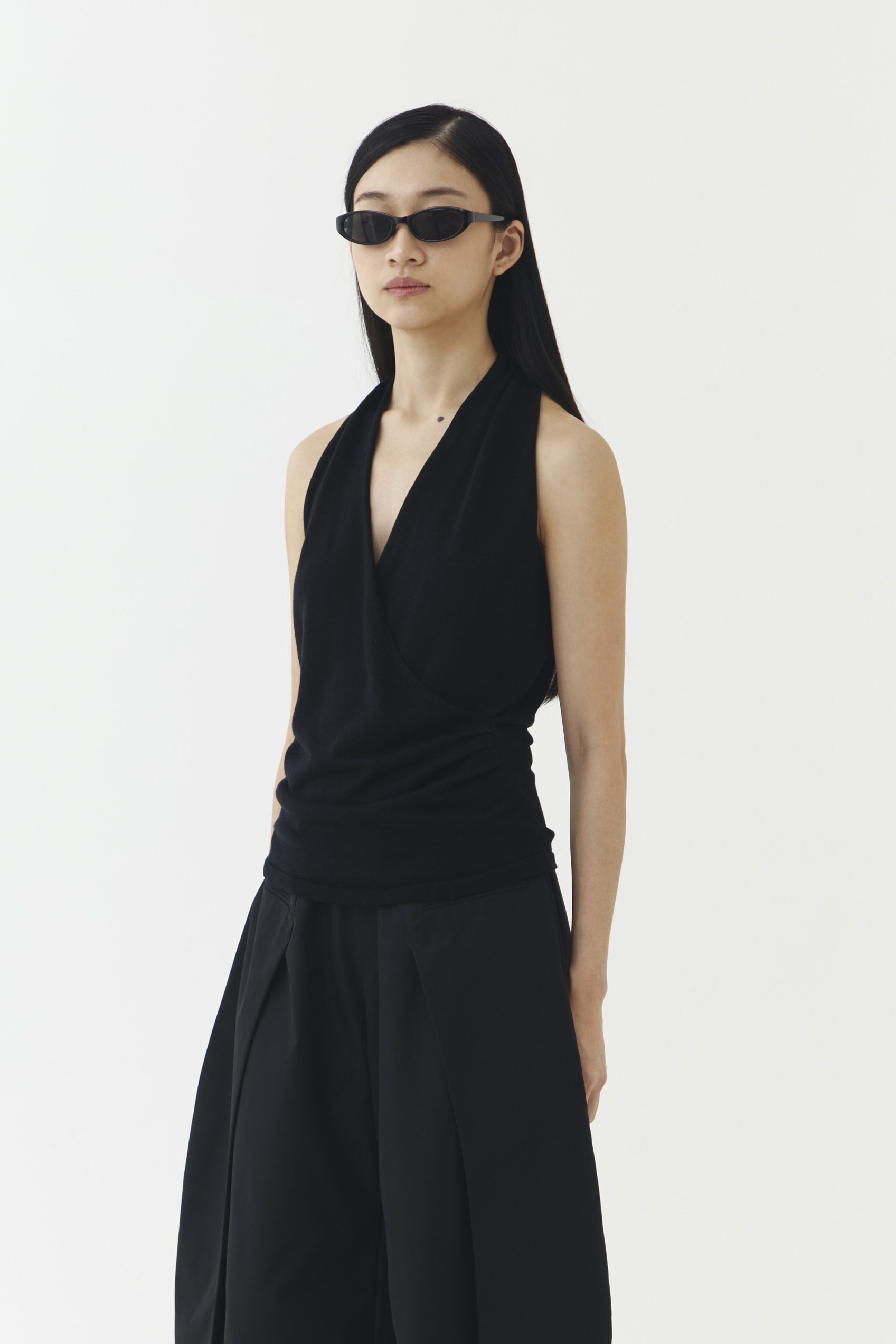Kaia Knit Blouse in Black - Image 6