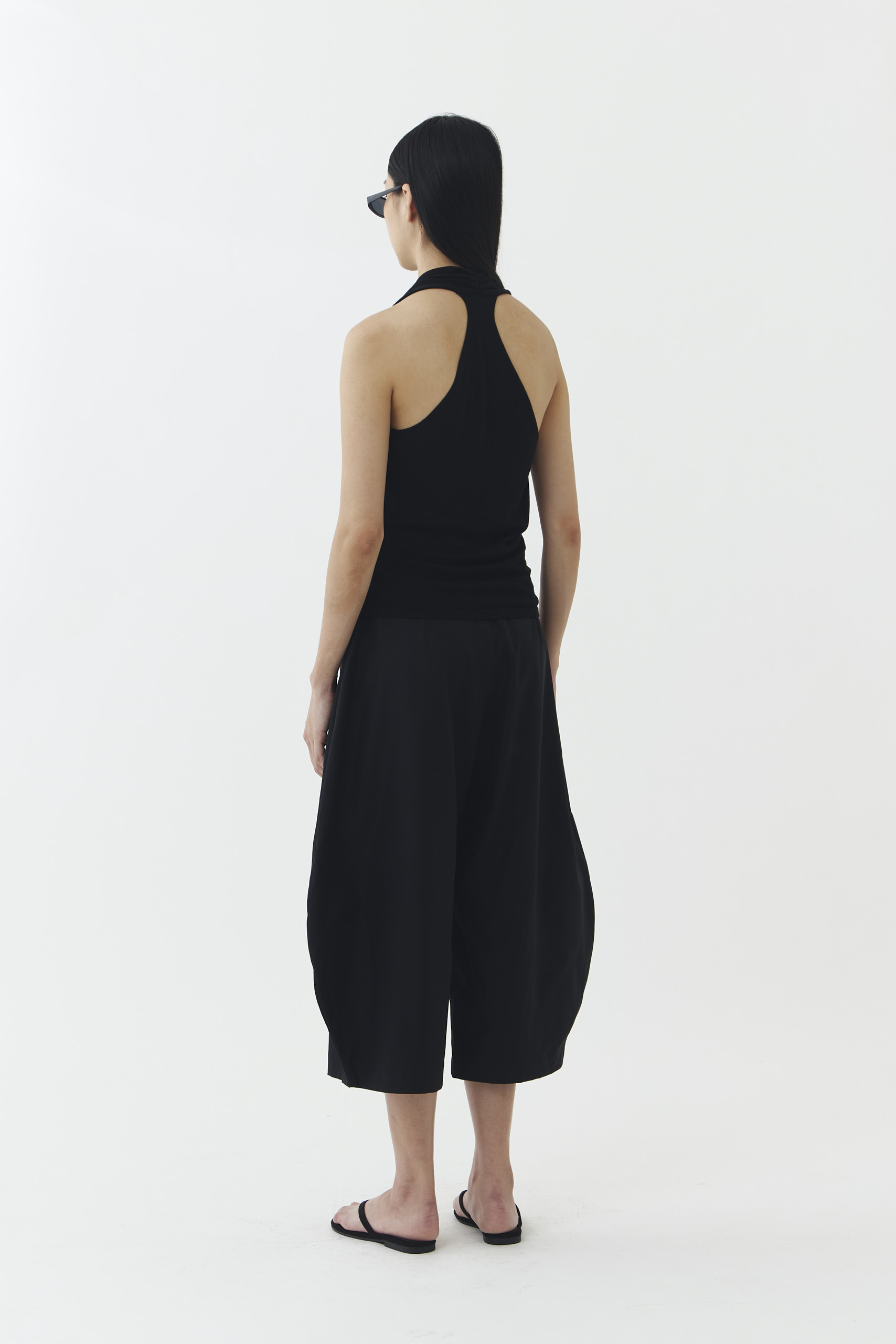 Kaia Knit Blouse in Black - Image 3