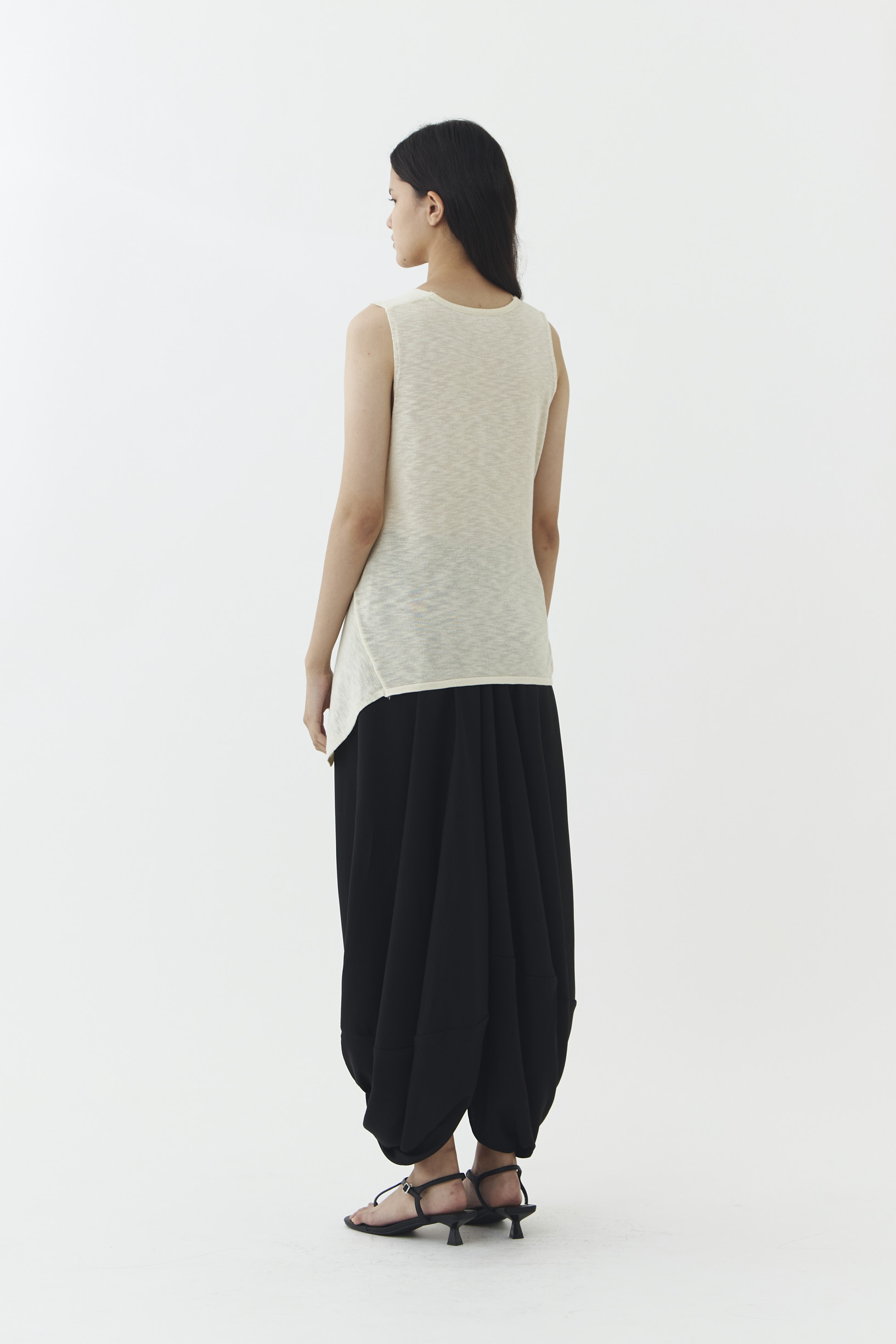Rise Knit Blouse in Ivory - Image 4