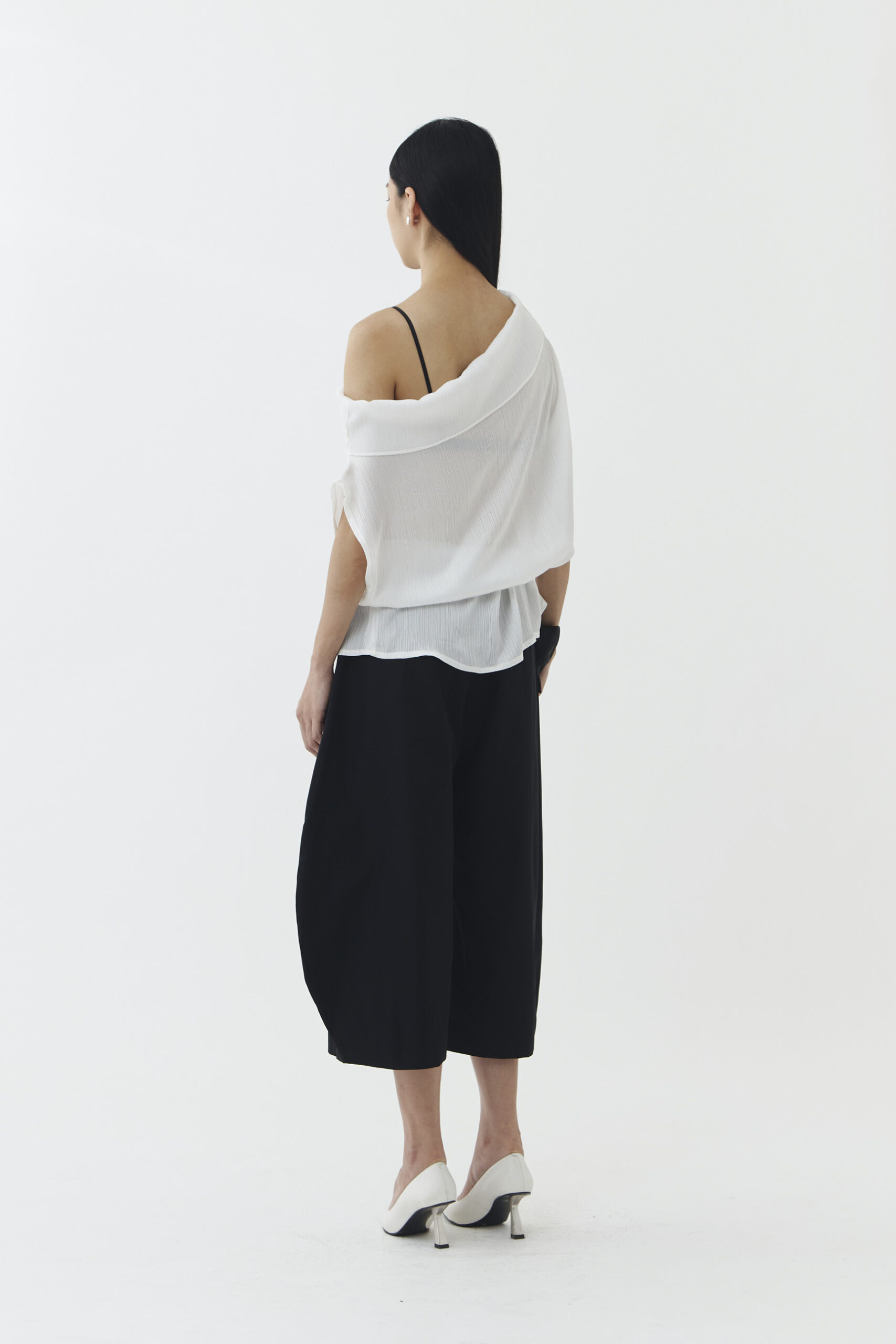 Sola Sheer Top in Broken White - Image 3