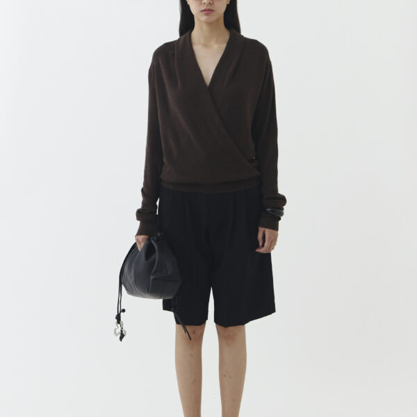 Hall Knit Blouse in Brown