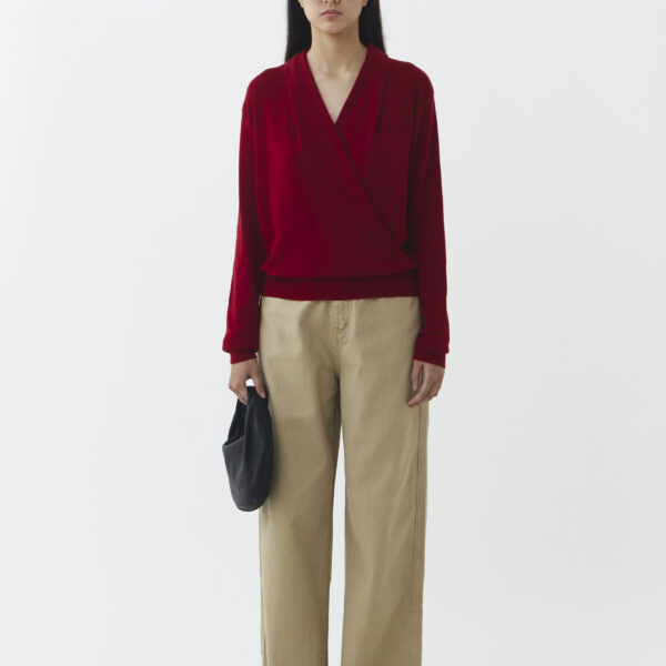 Hall Knit Blouse in Red